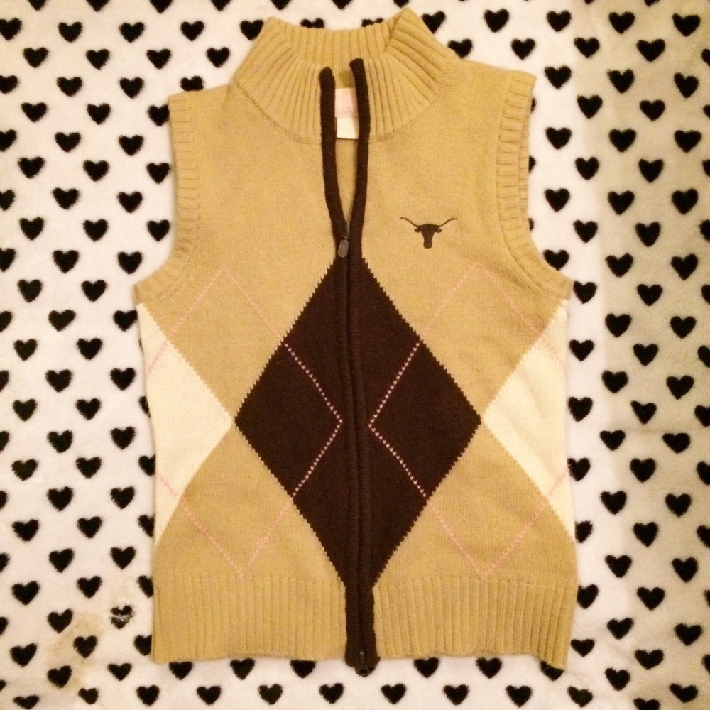 Claudia Romana Cashmere UT Austin Longhorns GoldCR